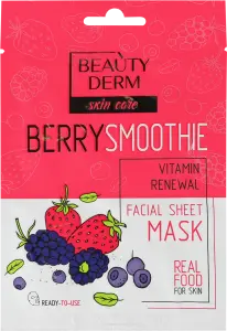 Фото 7 - Тканинна маска для обличчя BeautyDerm Berry Smoothie 25 мл