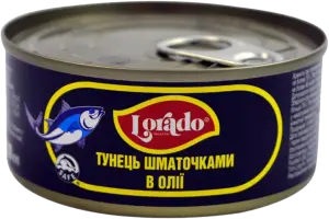 Фото 1 - Тунець Lorado шматочки в олії 170 г