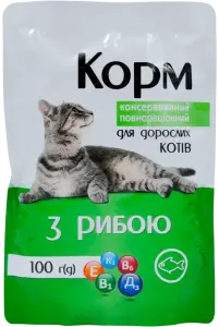 Фото 11 - Корм для котів ЧИСТА ВИГОДА! з рибою 100 г