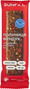 Фото 11 - Батончик Sunfill Полуниця-Фундук фруктовий 35 г