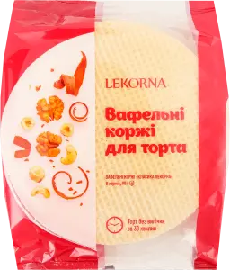 Фото 9 - Коржі Lekorna Класика вафельні для торта 90 г