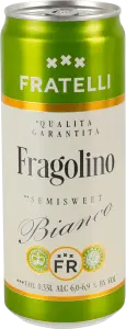 Фото 2 - Напій винний Fratelli Fragolino Bianco ігристий білий напівсолодкий 6-6.9% 0.33 л 