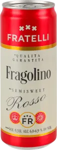 Фото 11 - Напій винний Fratelli Fragolino Rosso ігристий червоний напівсолодкий 6-6.9% 0.33 л 