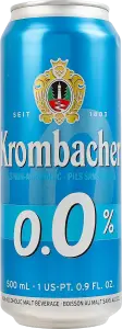 Фото 1 - Пиво Krombacher Pils світле фільтроване безалкогольне 0.5 л
