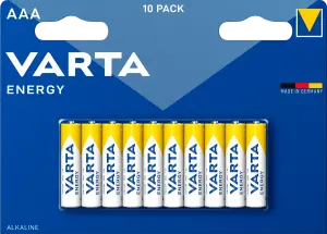 Фото 1 - Батарейка Varta Energy AAA 1.5V R03 10 шт.