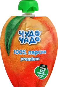 Фото 4 - Пюре для дітей Чудо-чадо Персик Premium з 4 місяців 90 г