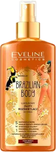 Фото 4 - Спрей-шимер Eveline Cosmetics Brazilian Body Luxury Golden Body 5в1 золотистий 150 мл