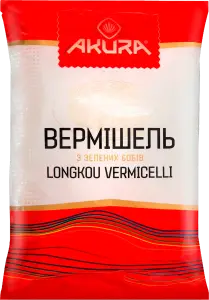 Фото 12 - Вермішель Akura Longkou vermicelli з зелених бобів 300 г