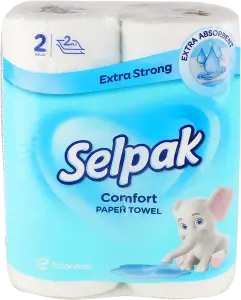 Фото 3 - Рушники паперові Selpak Comfort Extra Strong кухонні 2 шт