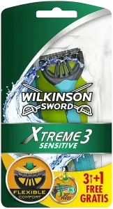 Фото 10 - Бритва Wilkinson Sword Xtreme 3 Sensitive в упаковці 3+1 шт.