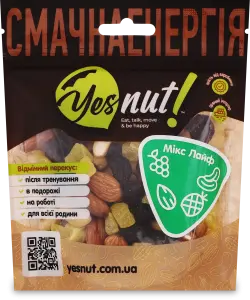 Фото 8 - Суміш Yesnut! Мікс Лайф горіхово-фруктова 100 г