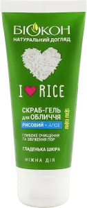 Фото 8 - Гель-скраб для обличчя Біокон I love rice 90 мл