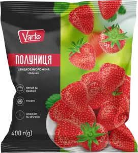 Фото 11 - Полуниця Varto швидкозаморожена 400 г