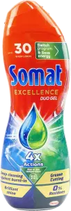 Фото 12 - Гель для миття посуду в посудомийній машині Somat Duo Gel Excellence 540 мл