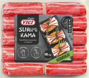 Фото 3 - Палички крабові Vici Surimi Kama 180 г