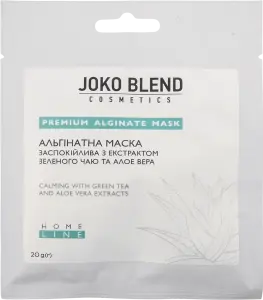 Фото 10 - Альгінатна маска Joko Blend Premium Alginate Mask заспокійлива з екстрактом зеленого чаю та алое вера 20 г