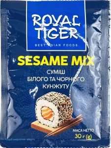 Фото 7 - Суміш Royal Tiger білого та чорного кунжуту 30 г