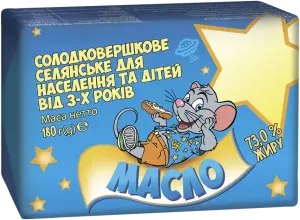 Фото 9 - Масло Клуб Сиру Селянське солодковершкове 73% 180 г