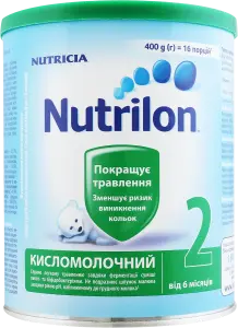 Фото 10 - Молочна суміш Nutrilon Kисломолочний №2 400 г