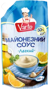 Фото 12 - Майонезний соус Varto Легкий 50% 550 г