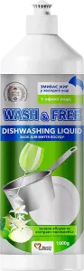 Фото 6 - Засіб для миття посуду Wash&Free Зелене яблуко та едельвейс 1 л