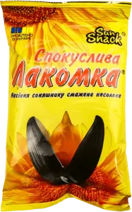 Фото 12 - Насіння смажене Sun Snack Спокуслива Лакомка 200 г