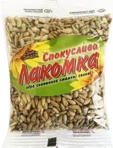 Фото 11 - Ядро соняшника Sun Snack Спокуслива Лакомка смажене солоне 130 г