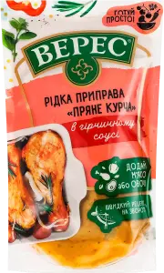 Фото 10 - Рідка приправа Верес Пряне курча з гірчичним соусом 200 г