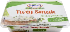 Фото 7 - Сир Twoi Smak Piatnica вершковий із зеленню 60% 135 г