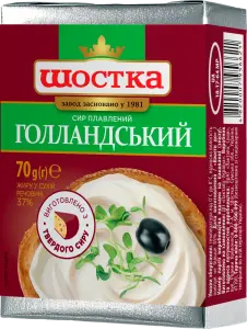 Фото 8 - Сир Шостка Голландський плавлений 37% 70 г