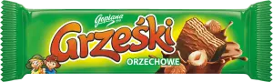 Фото 2 - Вафлі Goplane Grzesiek зі смаком горіху покриті молочним шоколадом 36 г