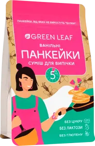 Фото 2 - Суміш для випікання Green Leaf Ванільні панкейки без цукру 300 г