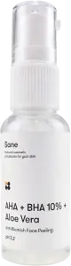 Фото 3 - Пілінг для обличчя Sane з екстрактом алое + AHA + BHA 10% 30 мл