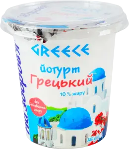 Фото 1 - Йогурт На здоров'я Грецький 10% 280 г