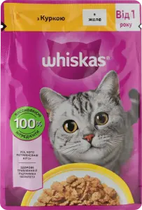 Фото 12 - Корм для котів Whiskas Курка в желе 85 г