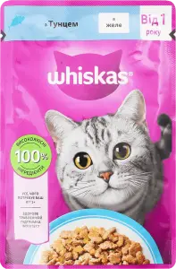 Фото 12 - Корм для котів Whiskas Тунець в желе 85 г