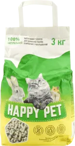 Фото 3 - Наповнювач для домашніх тварин Happy Pet гранульований 3 кг