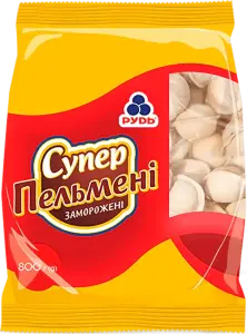 Фото 1 - Пельмені Рудь Супер 800 г