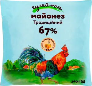 Фото 5 - Майонез Гуляй-поле Традиційний 67% 340г