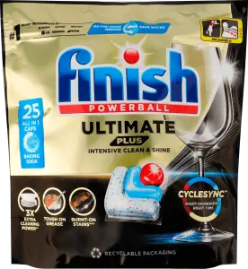 Фото 6 - Капсули для посудомийних машин Finish Ultimate Plus All in 1 для миття посуду 25 шт