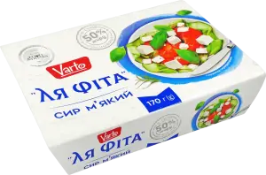 Фото 1 - Сир м`який Varto Ля Фіта 50% 170 г