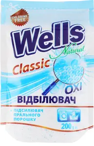 Фото 7 - Відбілювач Wells Natural Oxi Classic порошкоподібний 200г