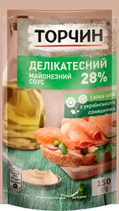 Фото 12 - Соус майонезний Торчин Делікатесний 28% 150г