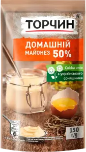Фото 1 - Майонез Торчин Домашній 50% 150 г