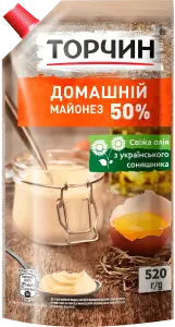 Фото 6 - Майонез Торчин Домашній 50% 520 г