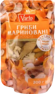 Фото 3 - Гриби асорті Varto мариновані 200 г