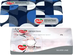 Фото 6 - Серветки Ruta Silver line 2-х шарові в плівці 150 шт