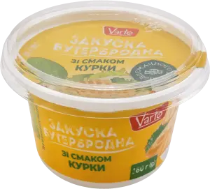 Фото 12 - Закуска Varto бутербродна зі смаком КУРКИ 180г
