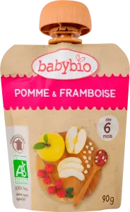Фото 4 - Пюре органічне BabyBio з яблука та малини 90 г