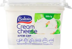 Фото 3 - Крем-сир Baltais класичний 55% 300 г